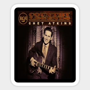 vintage coutry legend_chet atkins Sticker